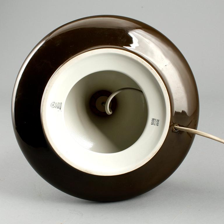 BORDSLAMPA, porslin, Royal Copenhagen, 1970-tal.