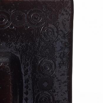 Rut Bryk, two stoneware wall sculptures, Arabia, Finland 1960's.