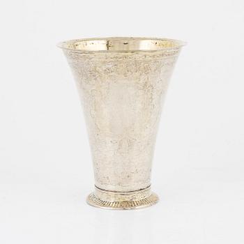 A silver-gilt beaker, mark of Niklas Ramberg, Lund 1824.