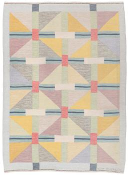306. Agda Österberg, a carpet, flat weave and tapestry weave, c. 238 x 172 cm, signed.
