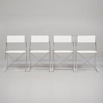STOLAR, 4 st, "X-line", Niels Jörgen Haugesen, Danmark, formgiven 1977.
