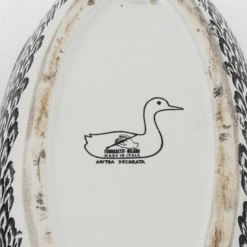 Piero Fornasetti, terrin med lock, porslin, Italien.