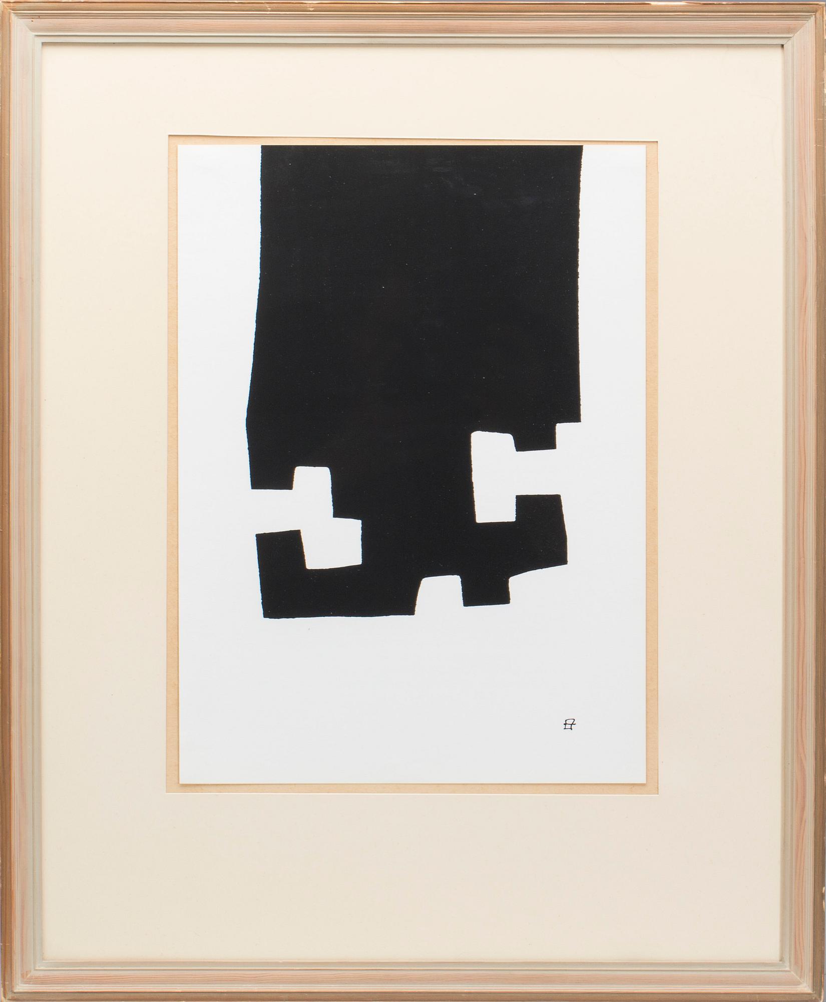 EDUARDO CHILLIDA, originalserigrafi, utförd 1982, signerad i trycket.