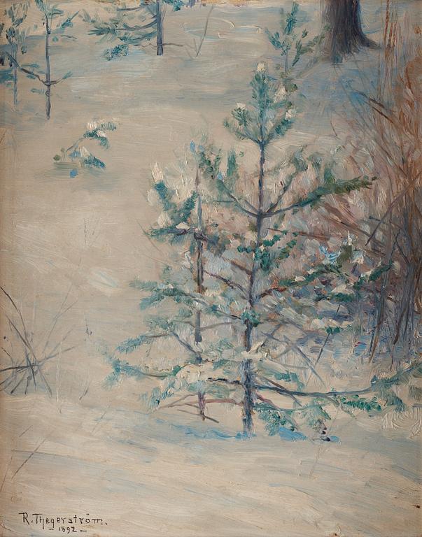 Robert Thegerström, A winter landscape.