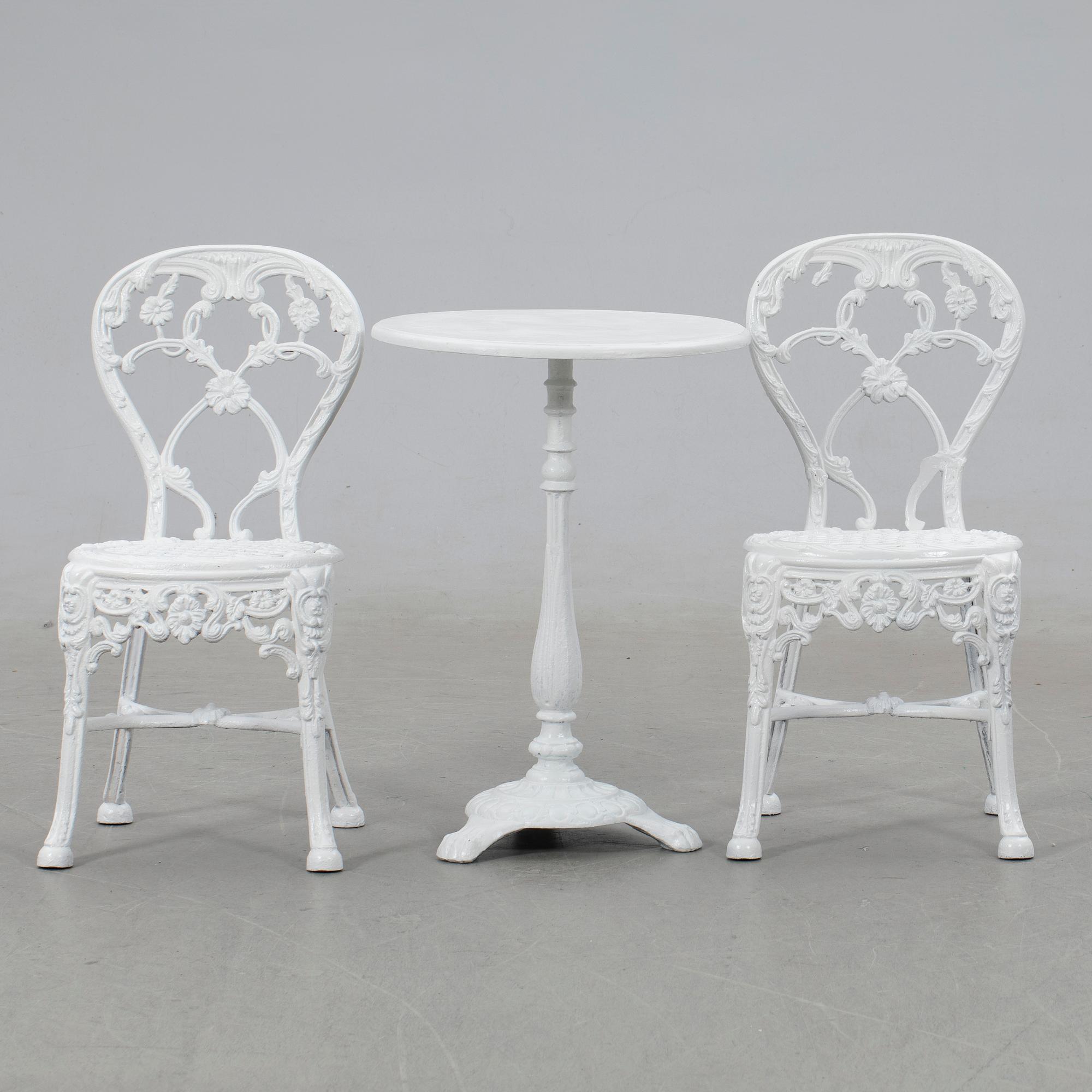 Trädgårdsgrupp, tre delar, J & C G Bolinder, Stockholm.