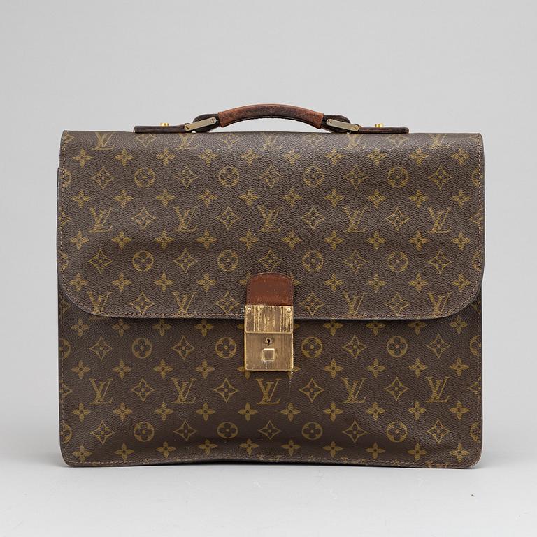 Louis Vuitton, monogram canvas briefcase, 1970's.