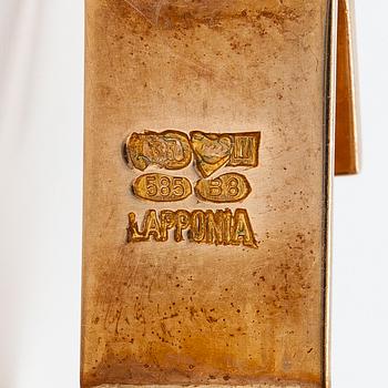 Björn Weckström, A pair of 14K gold and platinum cufflinks "Amazon". Lapponia 1979.