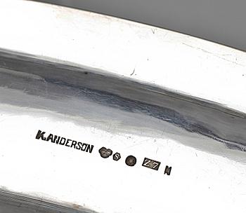 FAT, 4 st, silver, bla C G Hallberg, Stockholm, 1900-talets första hälft. Totalvikt ca 2248 g.