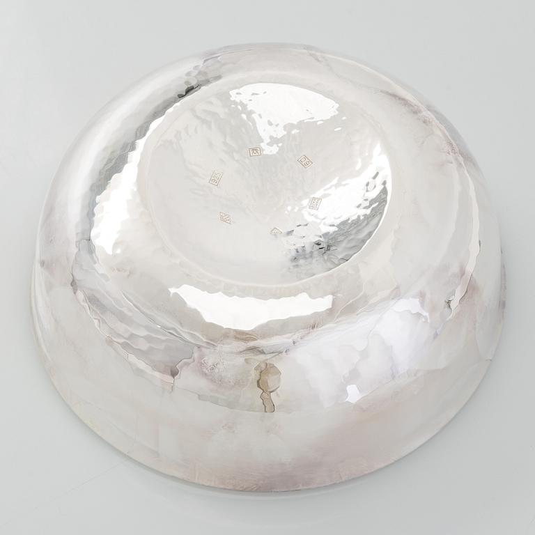 A sterling silver and enamel bowl, maker's mark of A. Tillander, Turku 2005.
