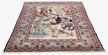 Matta, antik Kirman Laver, södra Persien, ca 210 x 136 cm.
