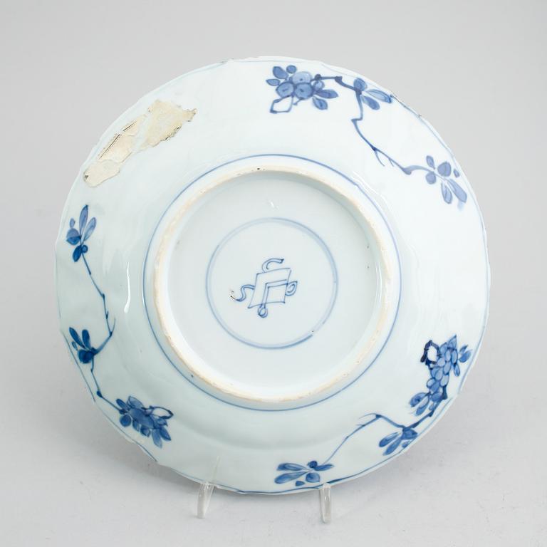 TALLRIK, porslin, Kina, sannolikt Kangxi 1662-1722.