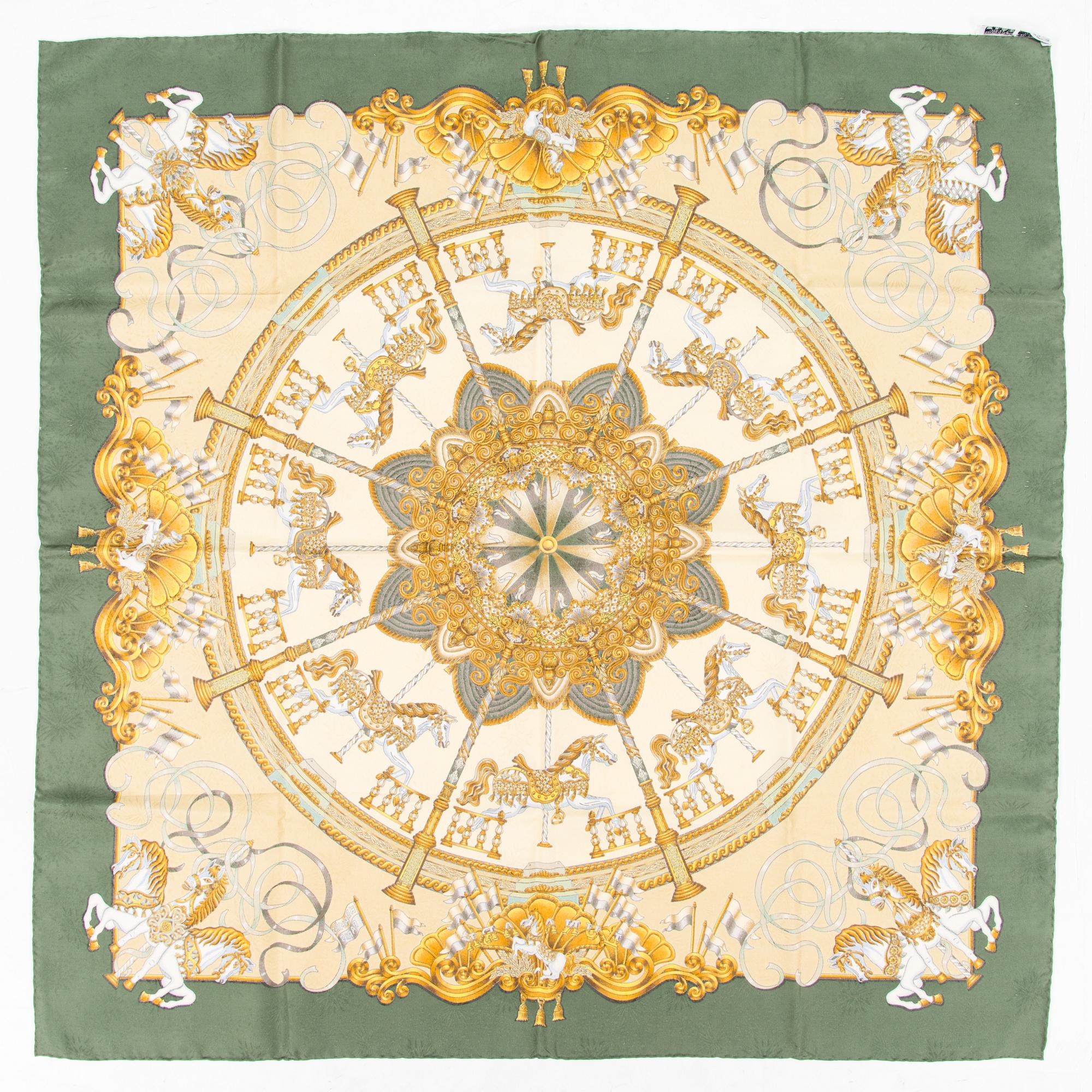 Hermès, "Luna Park", scarf.