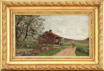 OSCAR TÖRNÅ, olja på pannå. sign o dat juni 1879.