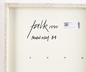 Lars-Erik Falk, relief, signed and dated 1990.
