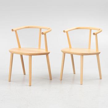 Claesson Koivisto Rune, karmstolar, ett par, "Five chair", Meetee, Japan, 2013.