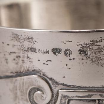 Three Swedish 201th century silver beakers, mark of K Andersson, Carlman and ARG, Stockholm 1903-1949.