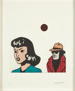 Jan Håfström, färgetsning, 2020, signerad 24/50.