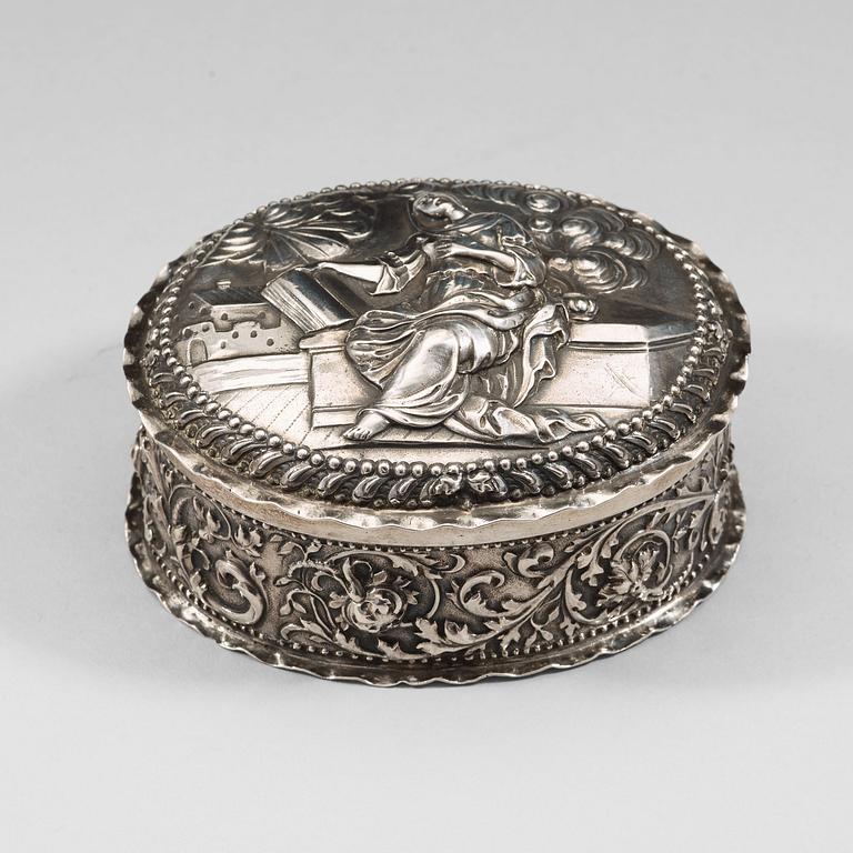 A Swedish late 17th century / early 18th century silver-box, mark of Wolter Siewers, Norrköping (1693-1722(-24)).