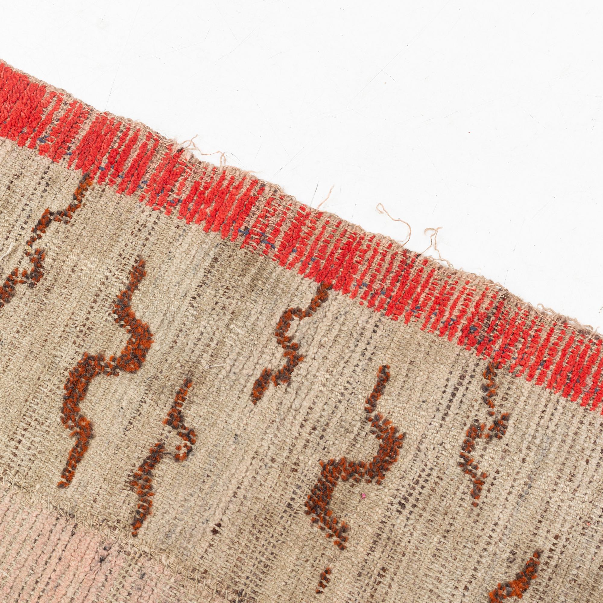 Rug, Tibet, Antique. Approx. 80 x 140 cm.