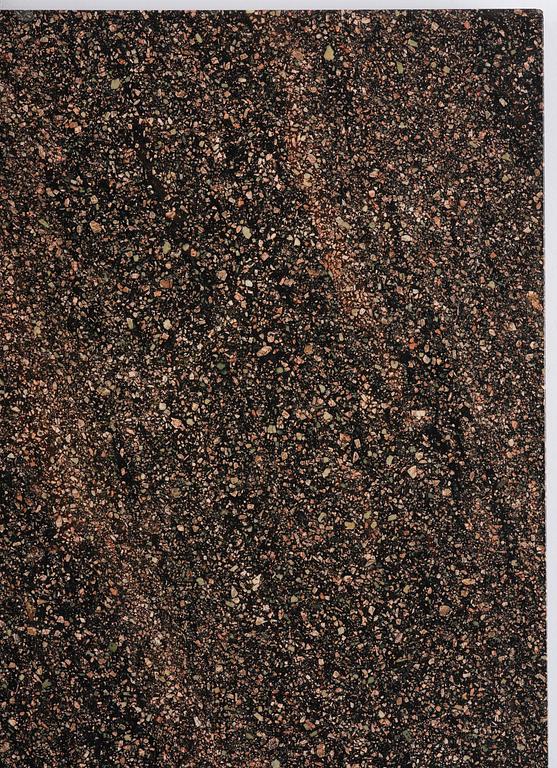 A table with Swedish 'Orrlok' porhyry top, early 19th century on a later bronze stand.