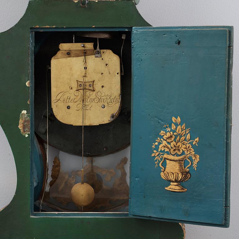 A Swedish Rococo 18th century bracket clock by P Malm, master 1766.