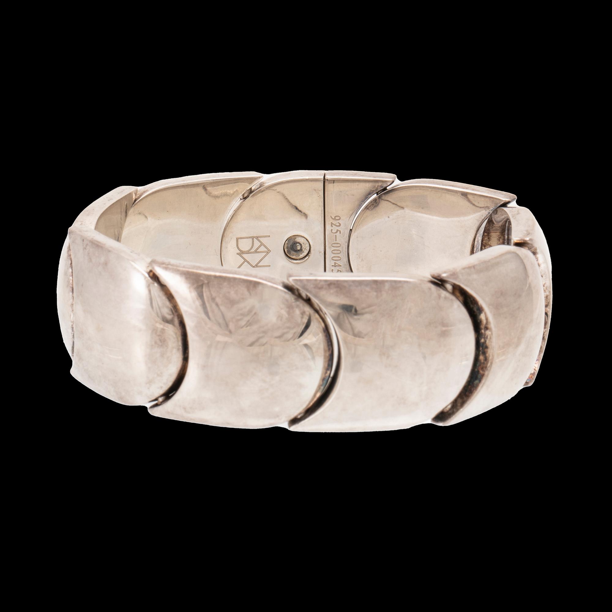 A silver bracelet by Kurt Nielsen Denmark.