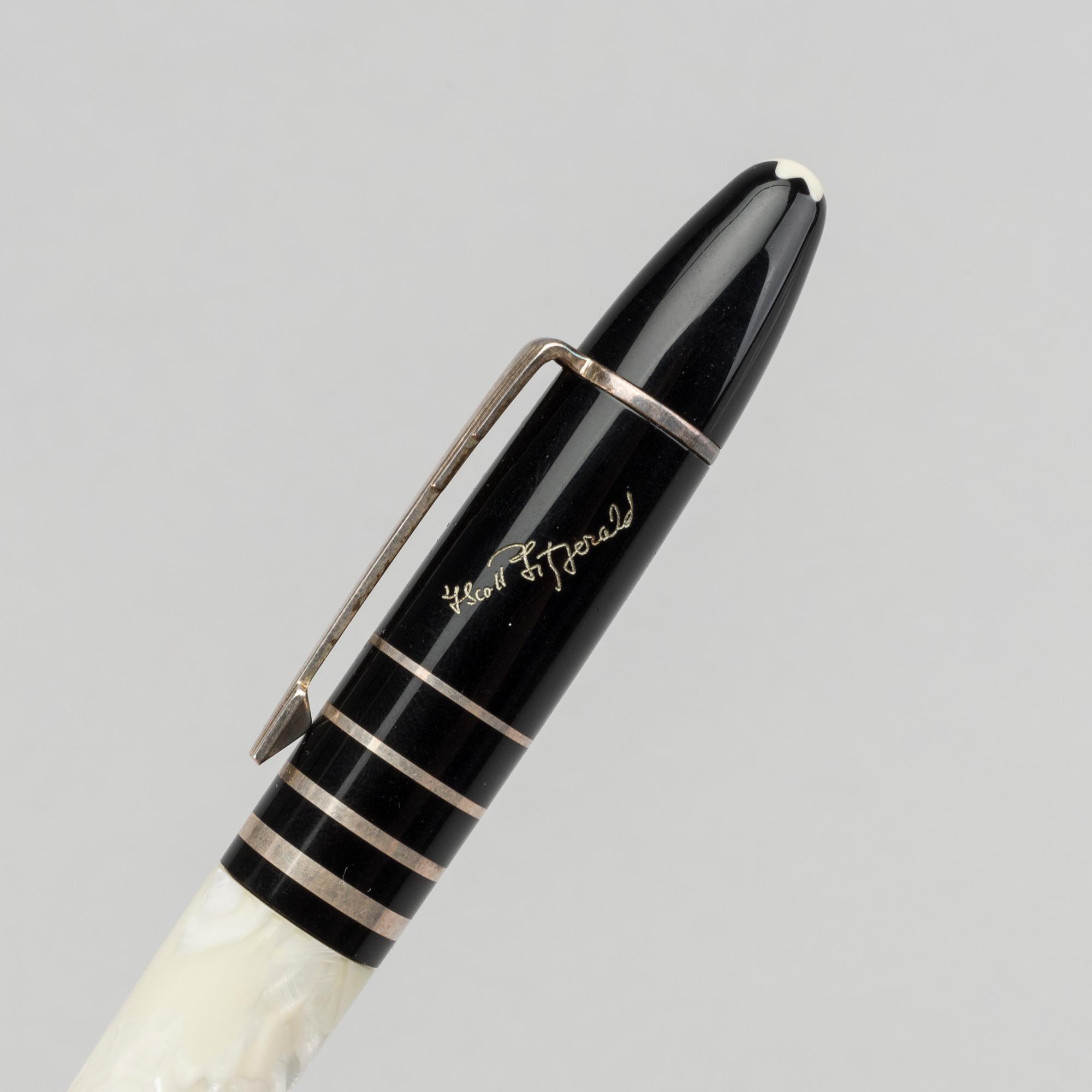 A writers edition F Scott Fitzgerald Montblanc ballpoint pen. Bukowskis