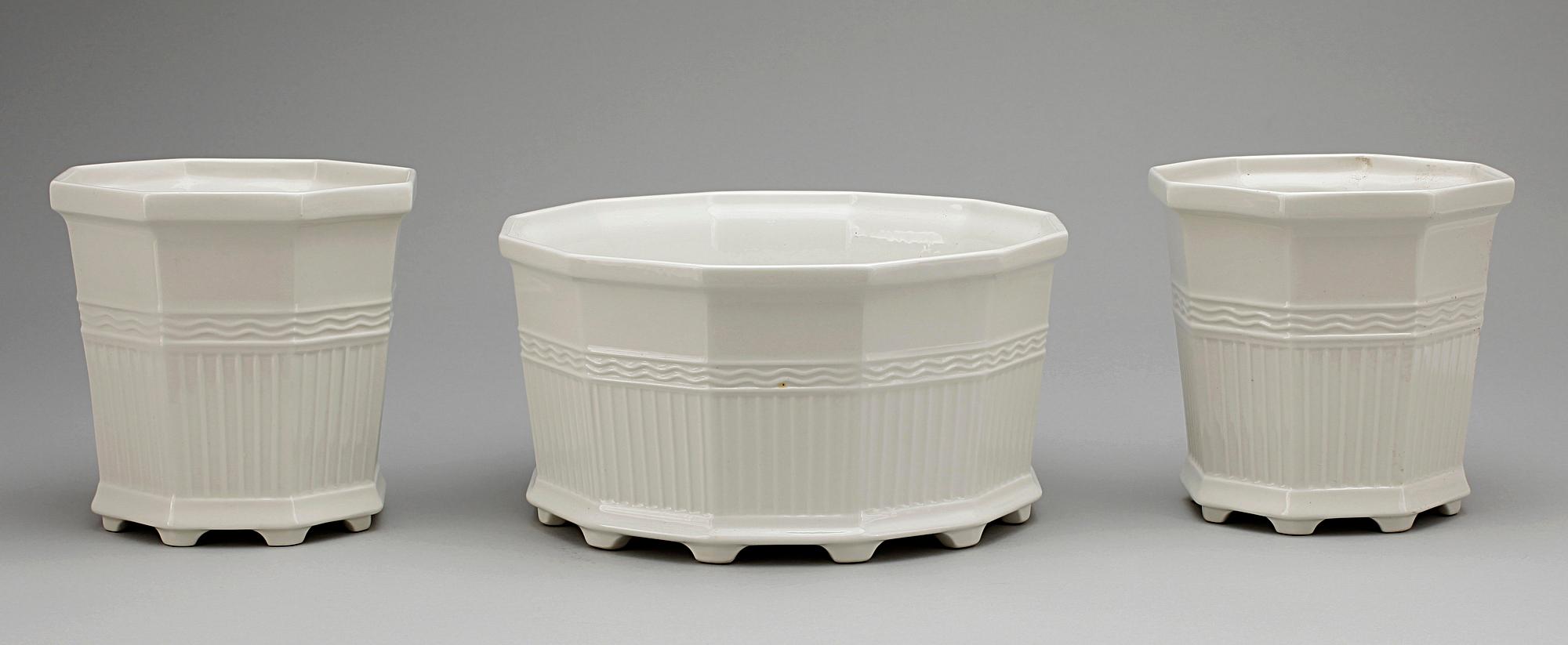YTTERFODER, 3 st, porslin, prins Eugens Waldemarsudde, Gustavsberg, 1900-tal.