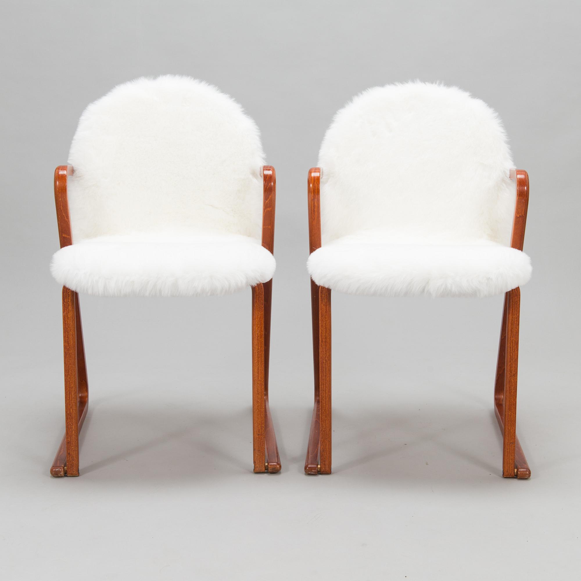 A pair of late 20th century chairs for TUA Möbler Tibro.