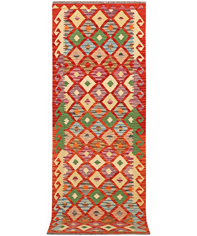 A runner carpet, Kilim, ca 242 x 82 cm.
