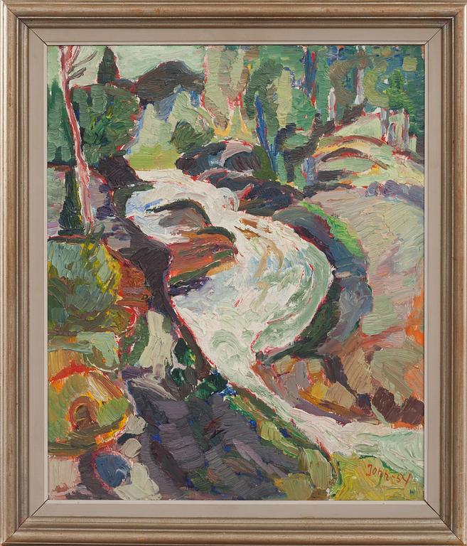 GUNNAR JONN, olja på pannå, signerad och daterad -54.