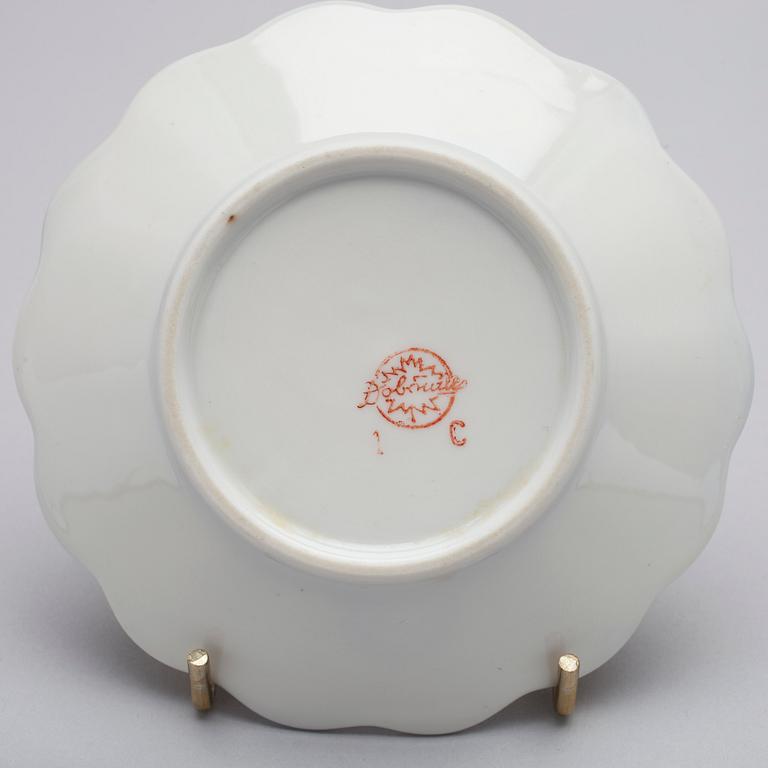 KAFFE- / TESERVIS, porslin, Sovjetunion, 1900-talets slut.