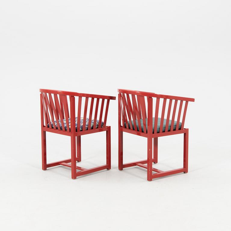 Åke Axelsson, karmstolar 3 st "Vaxholmaren", Gärsnäs sent 1900-tal.