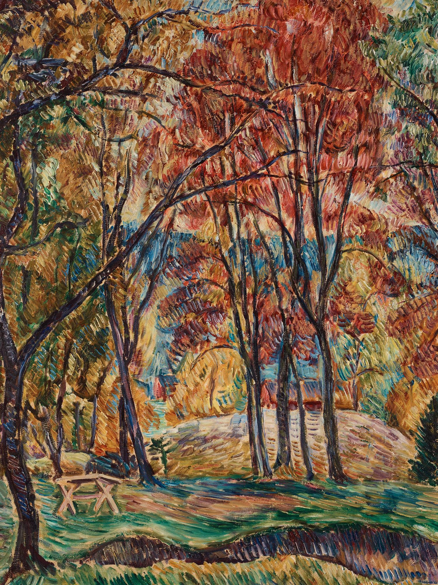 Arthur Percy, "Höstlig park".