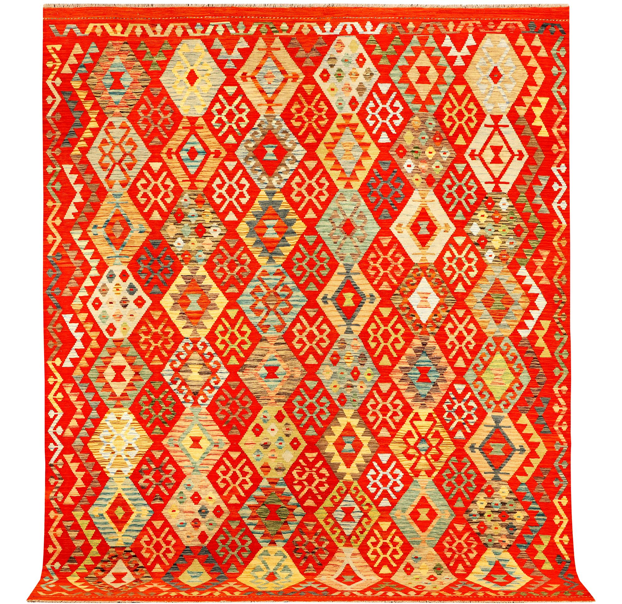 A Kilim carpet, Afghanistan, c. 298 x 251 cm.