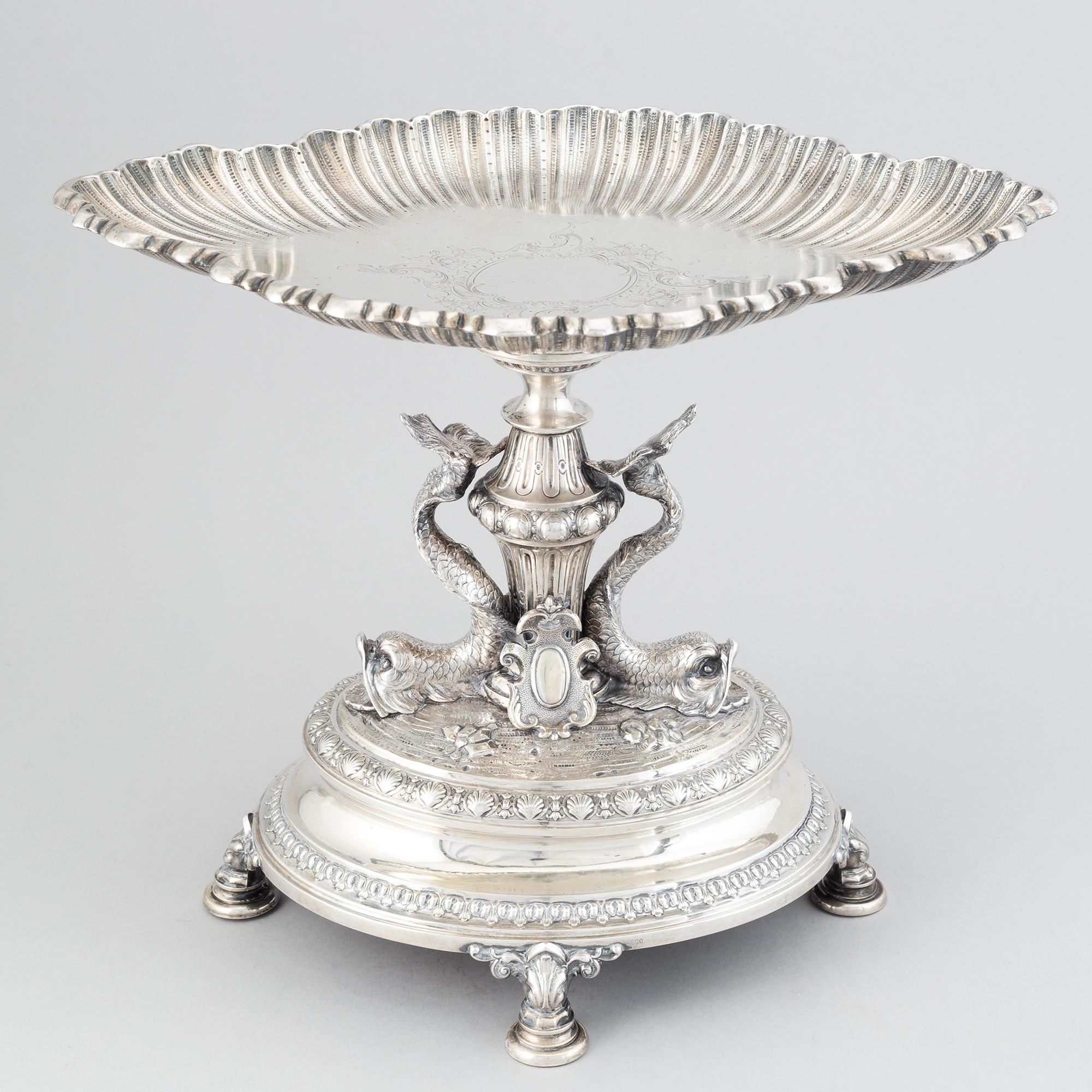 A 19th century silver 800/1000 tazza.