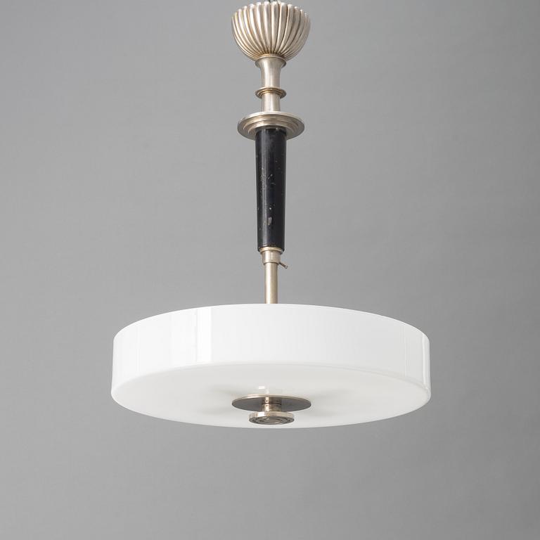 A Swedish Grace ceiling lamp, 1920's/30's.