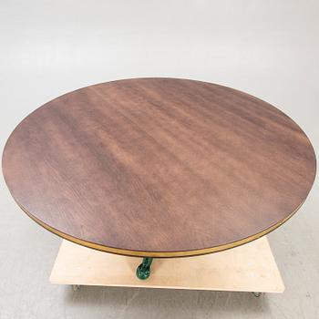 Table, cast iron base, 20th century.