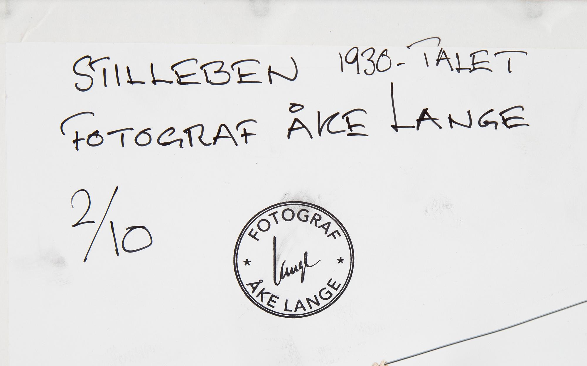 Åke Lange, after, C-print, 2/10.