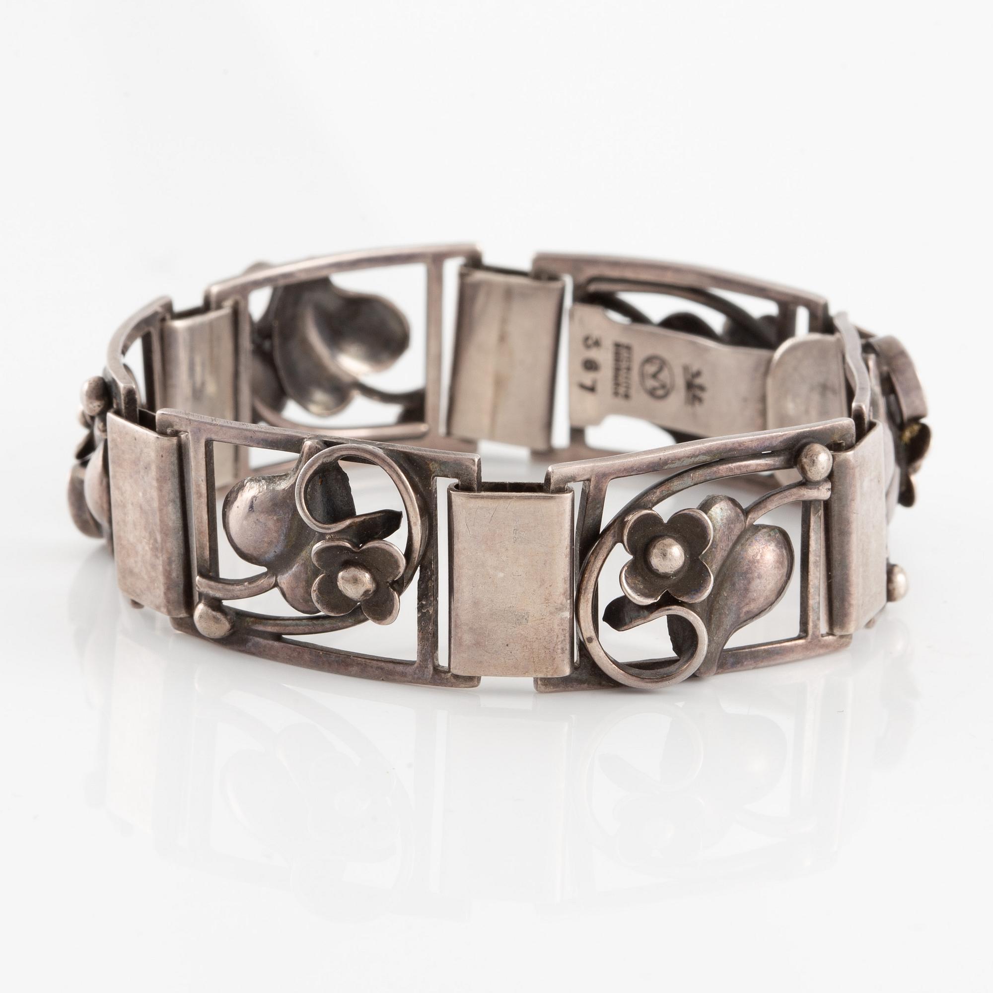 Bracelet, sterling silver, Denmark.