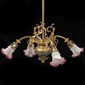 A ca 1900 ceiling light.