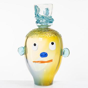 Johan Ibrahim Adam, sculpture, Head, own studio.