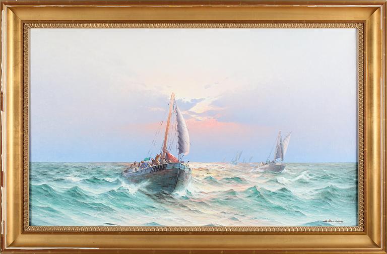 JOHAN OSSIAN ANDERSSON, olja på duk, signerad.
