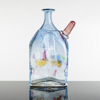 BERTIL VALLIEN, decanter, glass, signed, Kosta Boda Atlejé.