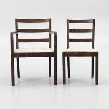 Axel Einar Hjorth, stolar, 5 st, funkis, "Typenko", Nordiska Kompaniet, 1933.