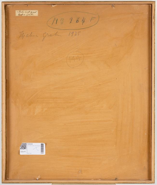 HJALMAR GRAHN, oil on panel, signed. Dated 1935 verso.