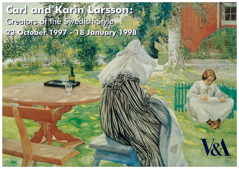 Carl Larsson, "Sommardag, Karin och Brita i trädgården" / "Sommartid".