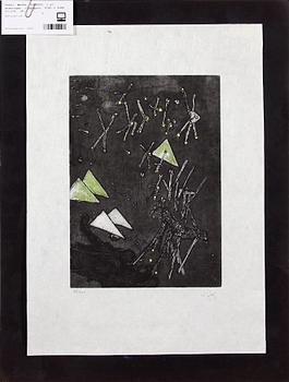 MATTA, ROBERTO, etsningar rispapper, 3 st, sign o numr 97/100.