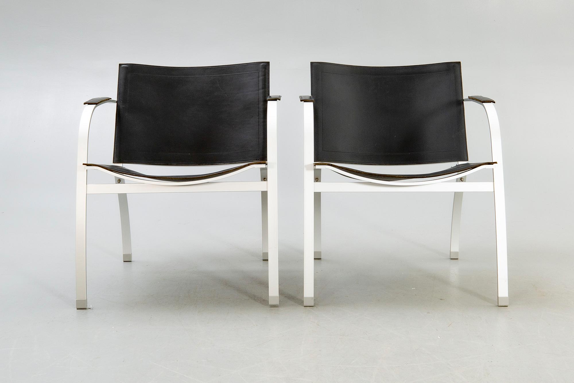 Tord Björklund, armchairs, a pair, Ikea, "Stockholm", 1990.
