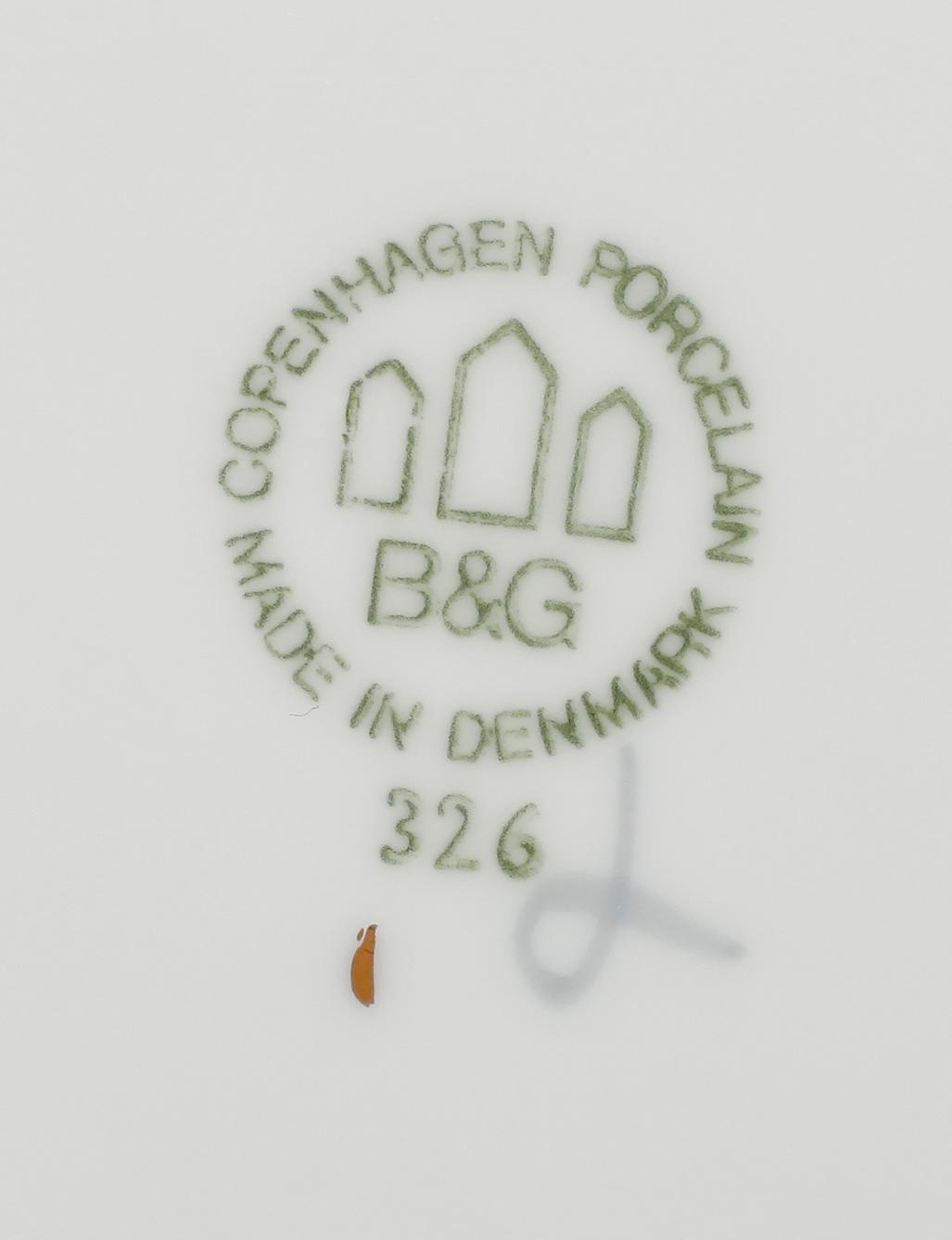 MATSERVIS, 53 del, porslin, "Måsen", Bing & Gröndahl, Danmark.